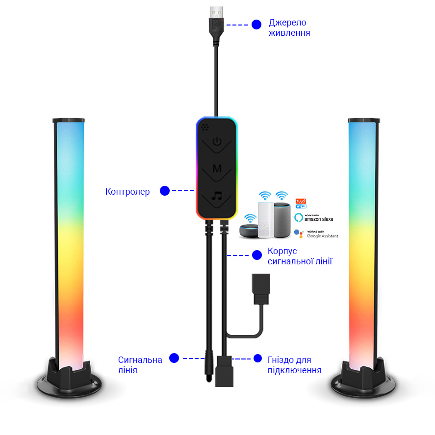 Светодиодные RGB панели Inspire S043 60LED Черно-белый