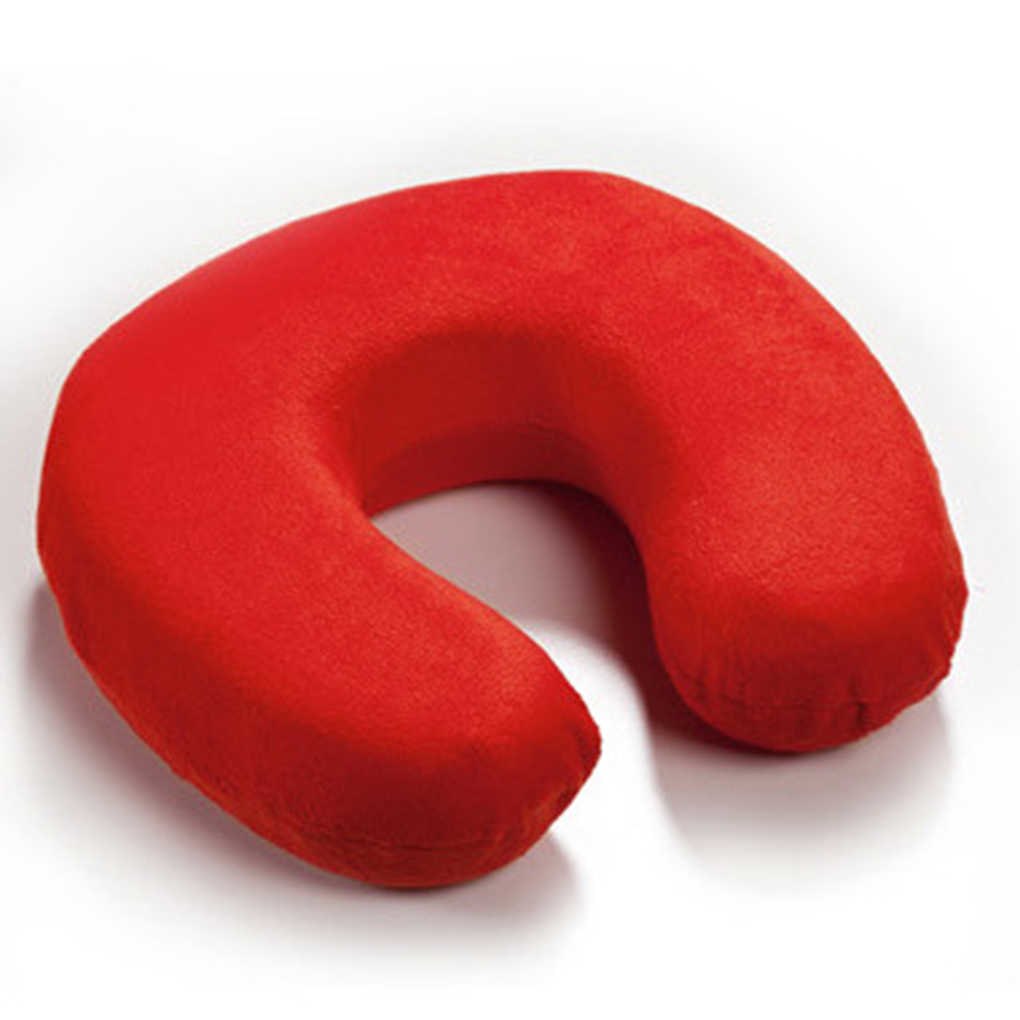 Подушка дорожная Memory Foam Travel Pillow Красная (mt-263)