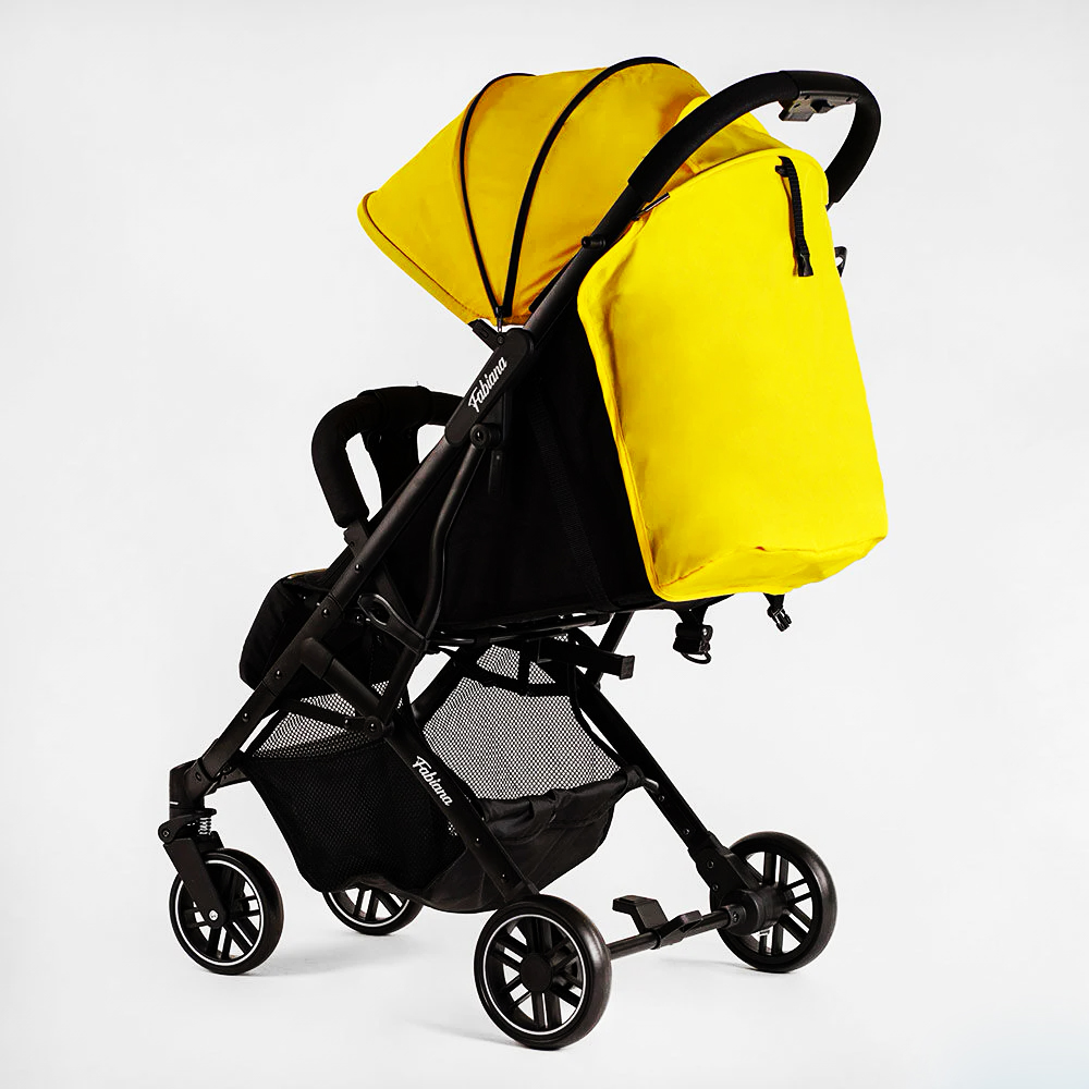 Коляска прогулочная детская JOY Fabiana 30 кг Yellow and black 118431