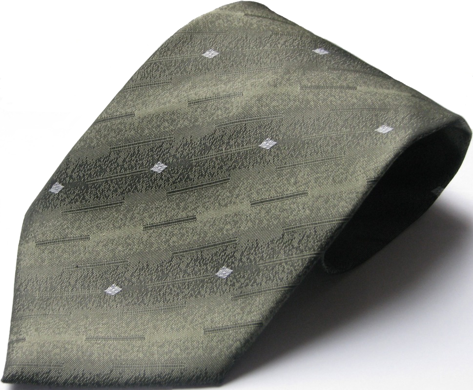 Краватка оливкова шовкова стандартна Schönau - 139