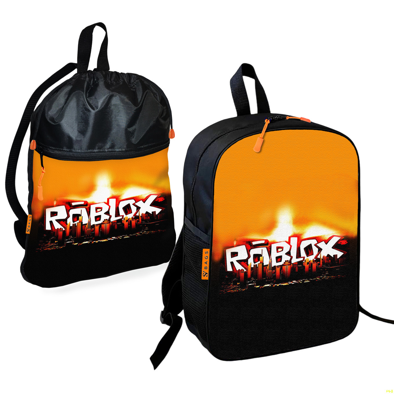 Дитячий шкільний рюкзак Roblox із сумкою для взуття, 2 шт