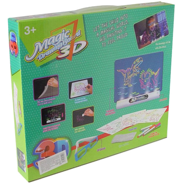 3D дошка для малювання YiMa Toys Динозавр YM 191