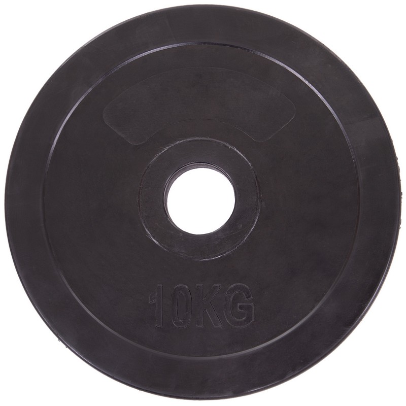 Млинці диски гумові SHUANG CAI SPORTS TA-1447-10В 10кг Чорний
