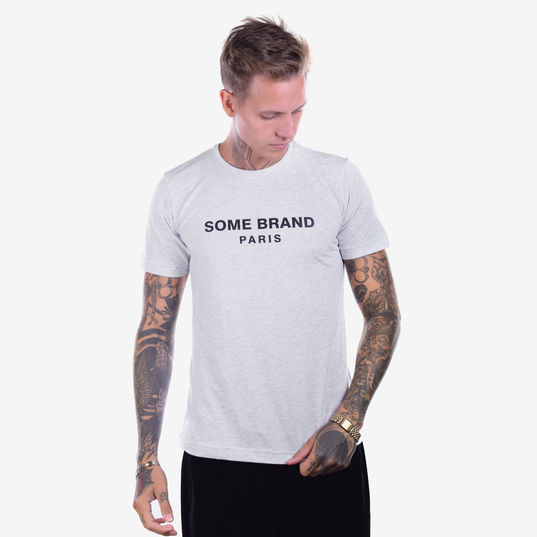 Футболка чоловіча Power SOME BRAND XXL Сіра (8260000054993)