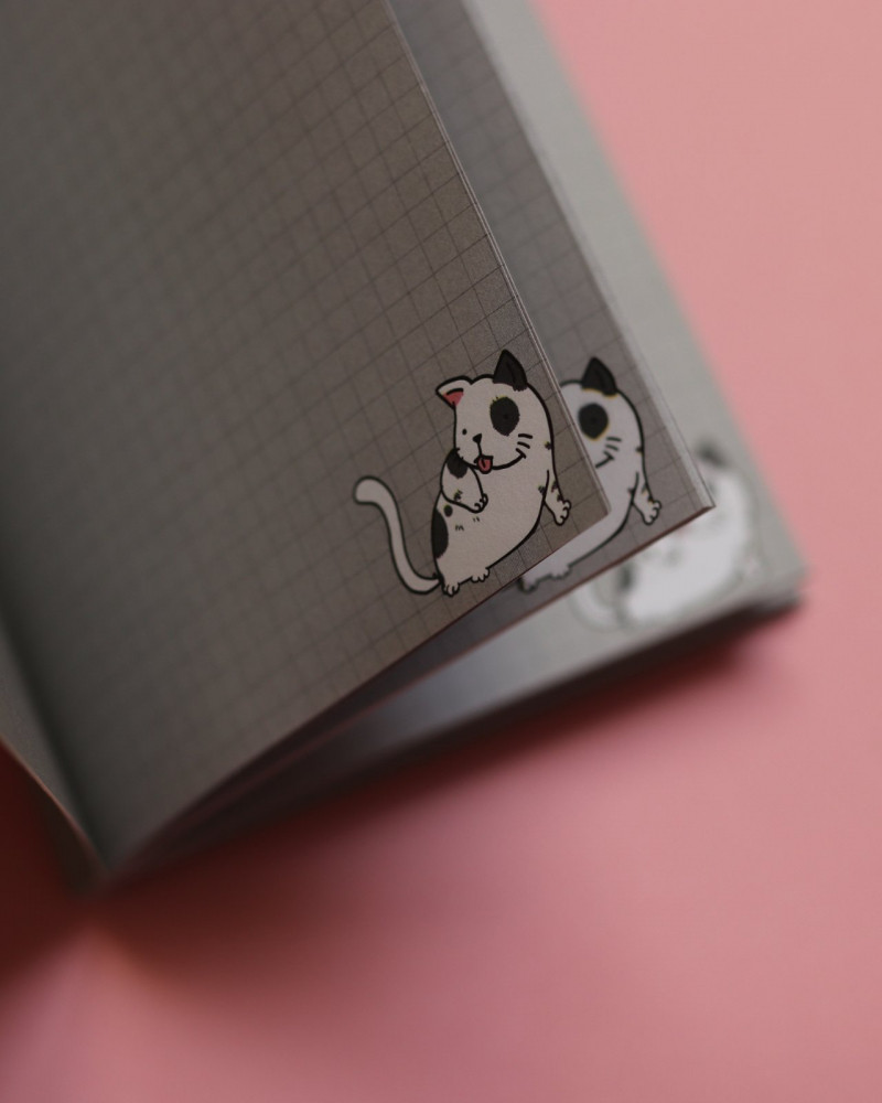 Блокнот 4Profi Kitty note grey 40 листов В6 50605