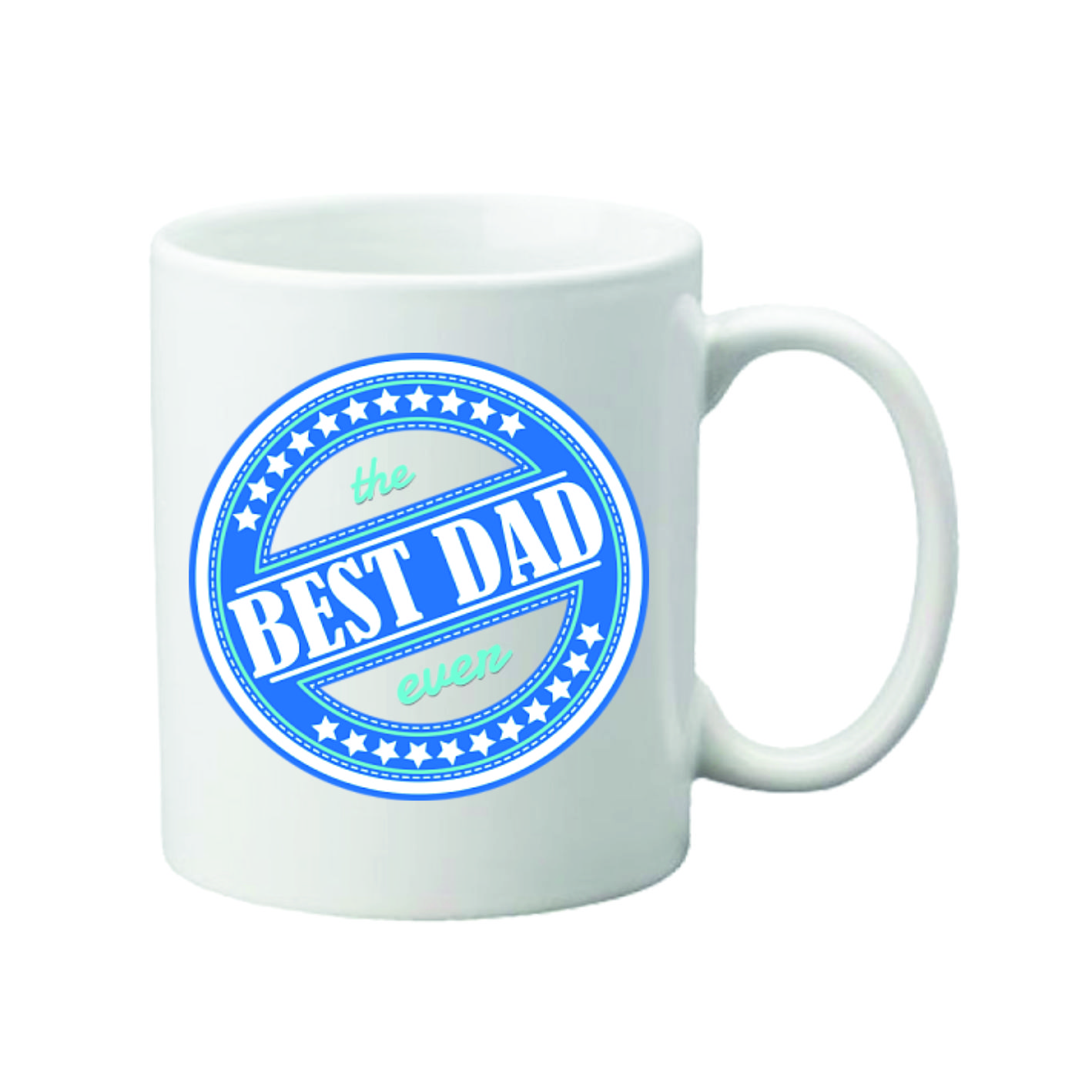 Чашка з принтом Vivay Best dad 330 мл Білий (hub_0wd7yc)