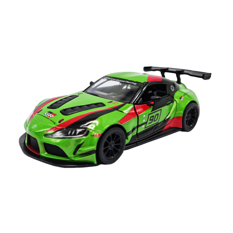Металлическая машинка Toyota GR Supra Kinsmart KT5421WF инерционная 1:36 Зеленый