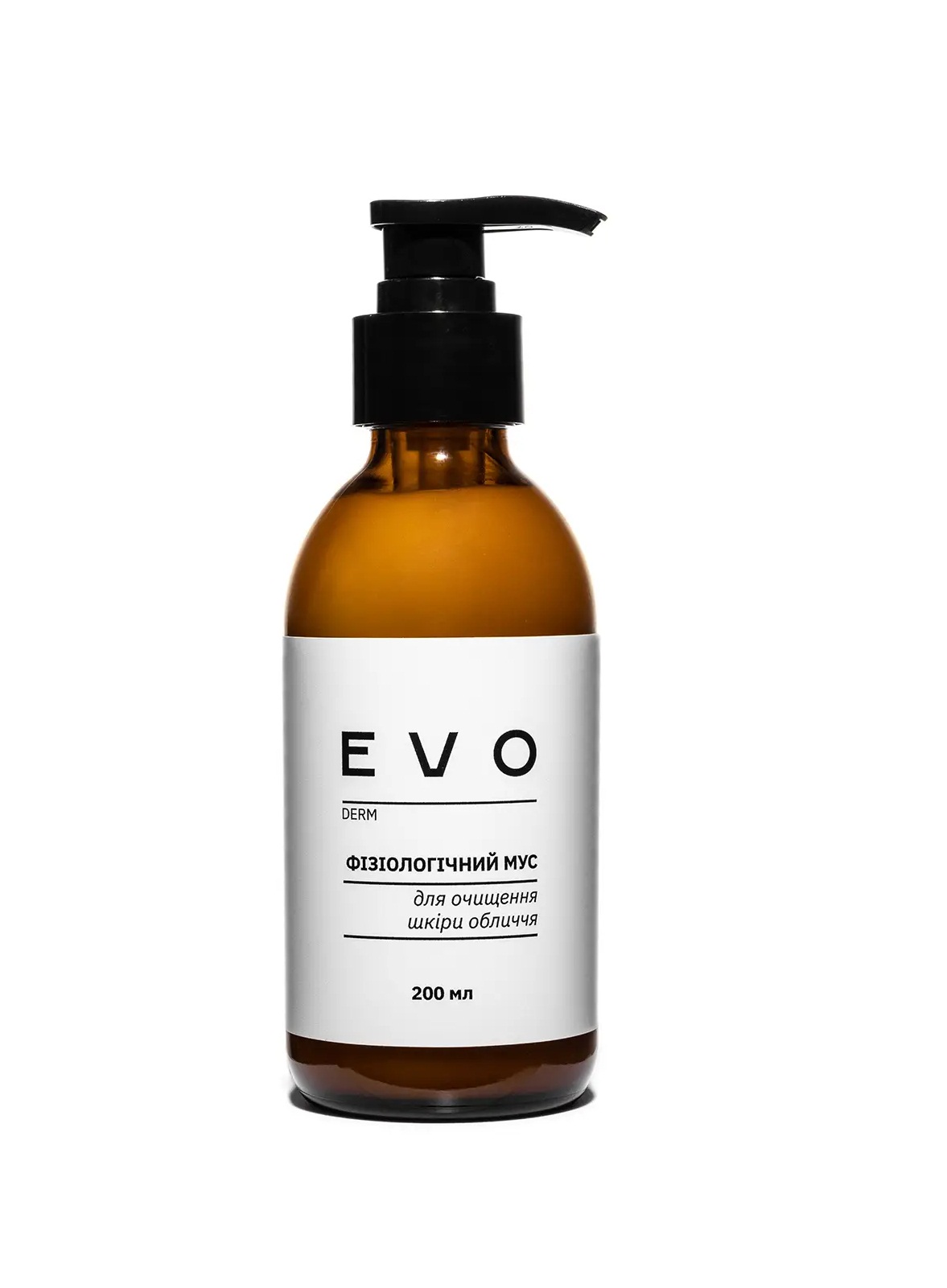 Физиологический мусс для очищения кожи лица EVO derm 200 мл