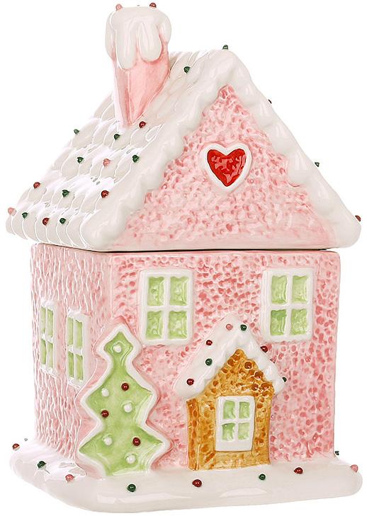 Емкость с крышкой BonaDi Marshmallow House для сыпучих продуктов 850 мл DP232111