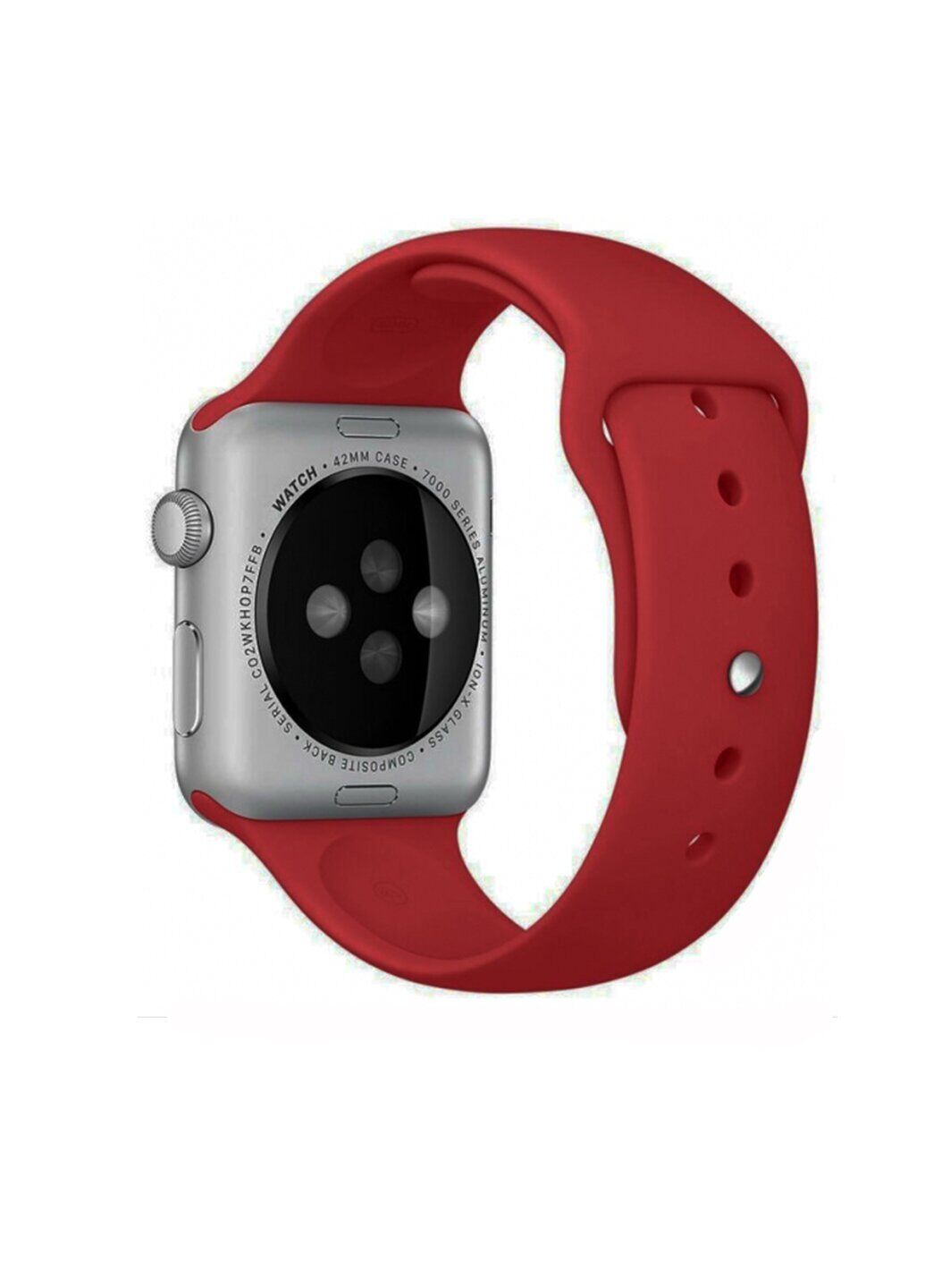 Ремешок Sport Band для Apple Watch 38/40mm силиконовый size(s) ARM Series 5 4 3 2 1 Chinese Red