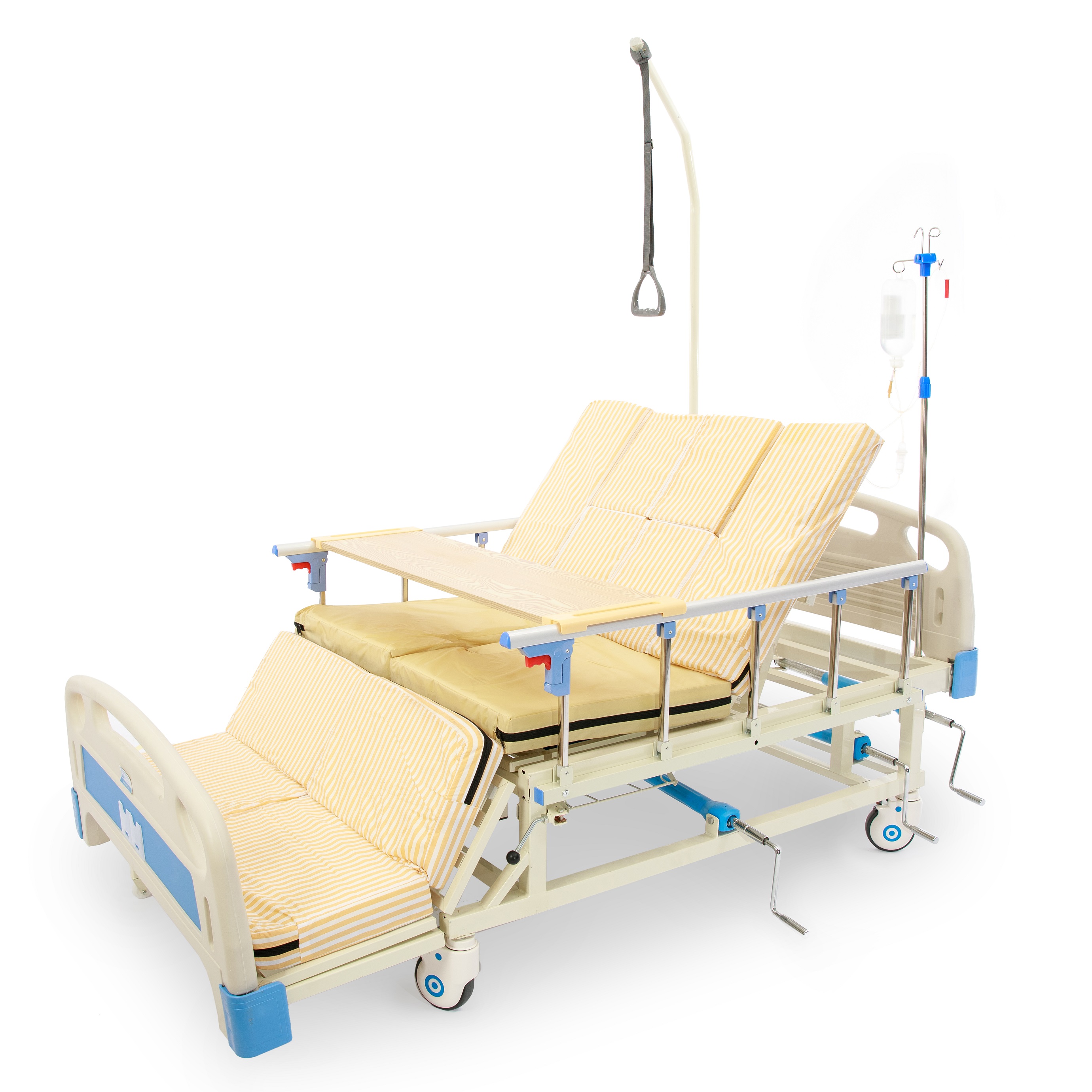 Медичне ліжко з туалетом і функцією бічного перевороту MED1 для тяжкохворих 120 см ширина ложа