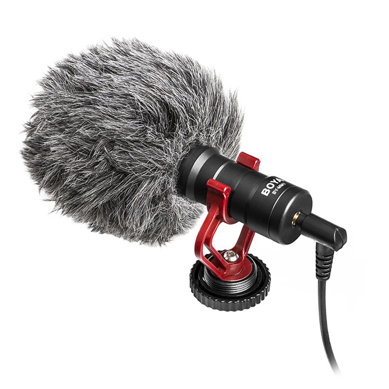 Кардіодний мікрофон BOYA BY-MM1 для відеокамер з вітрозахистом та тримачем (4059-11832)