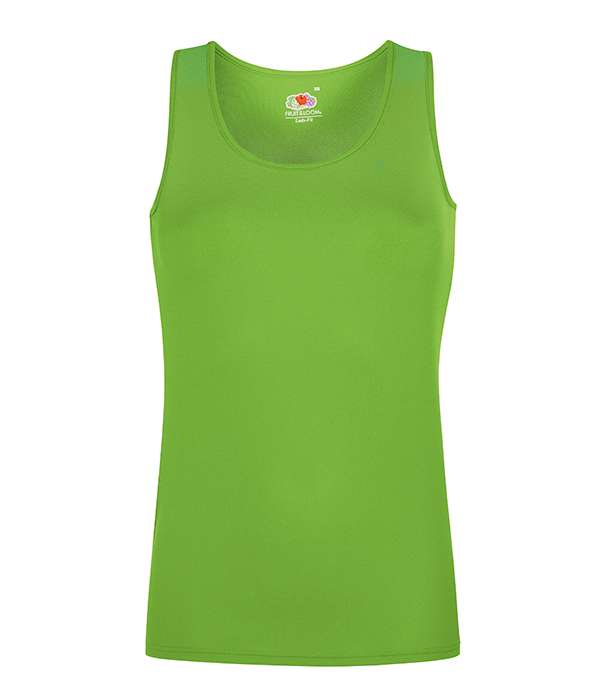 Майка Fruit of the loom Performance vest Lady-Fit L Лайм (61-418-0)