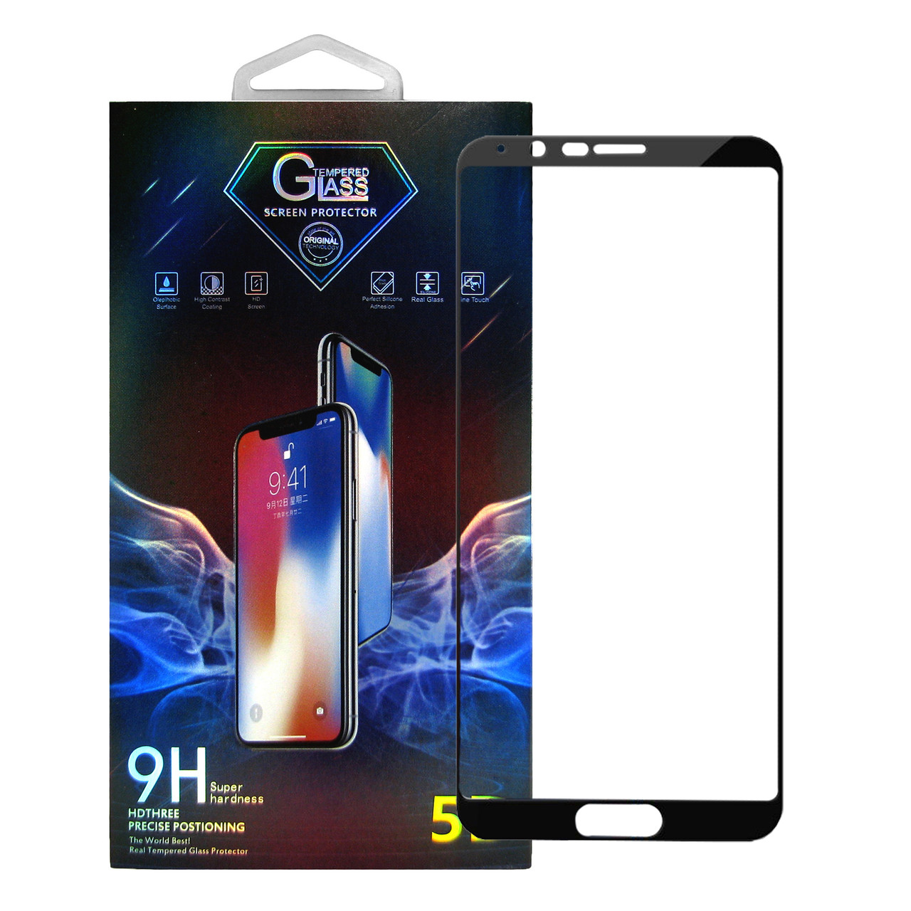 Защитное стекло Premium Glass 5D Full Glue для Honor V10 / View 10 Black (hub_Kqpl56584)