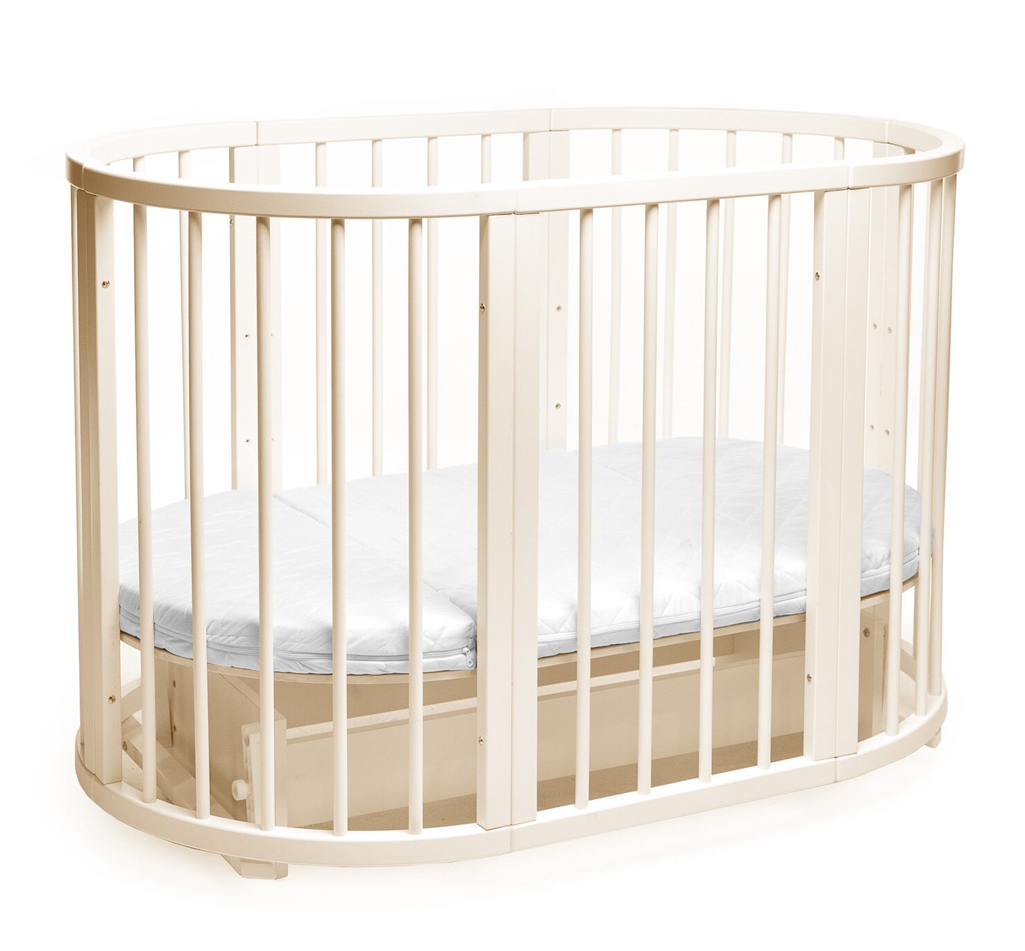Кроватка деревянная без ящика Наталка Обрий 120 х 70 см Beige (149783)