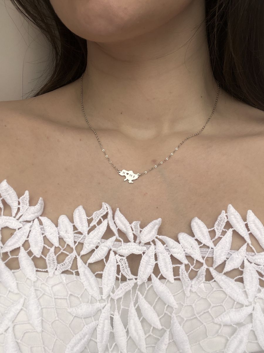 Серебряное колье SilverBreeze без камней (2133575) 450-480