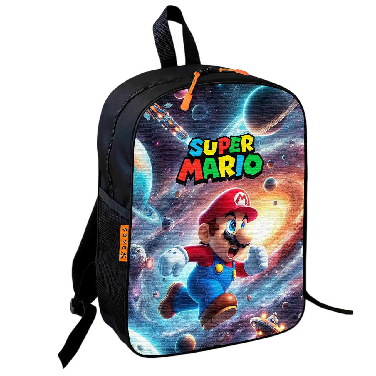 Дитячий шкільний рюкзак Super Mario 36х27х13 см, водонепроникний, різнокольоровий — арт. 2551263551