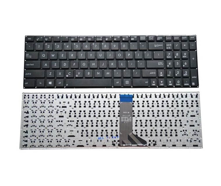 Клавіатура для ноутбука, ASUS X541, Black, RU, без рамки