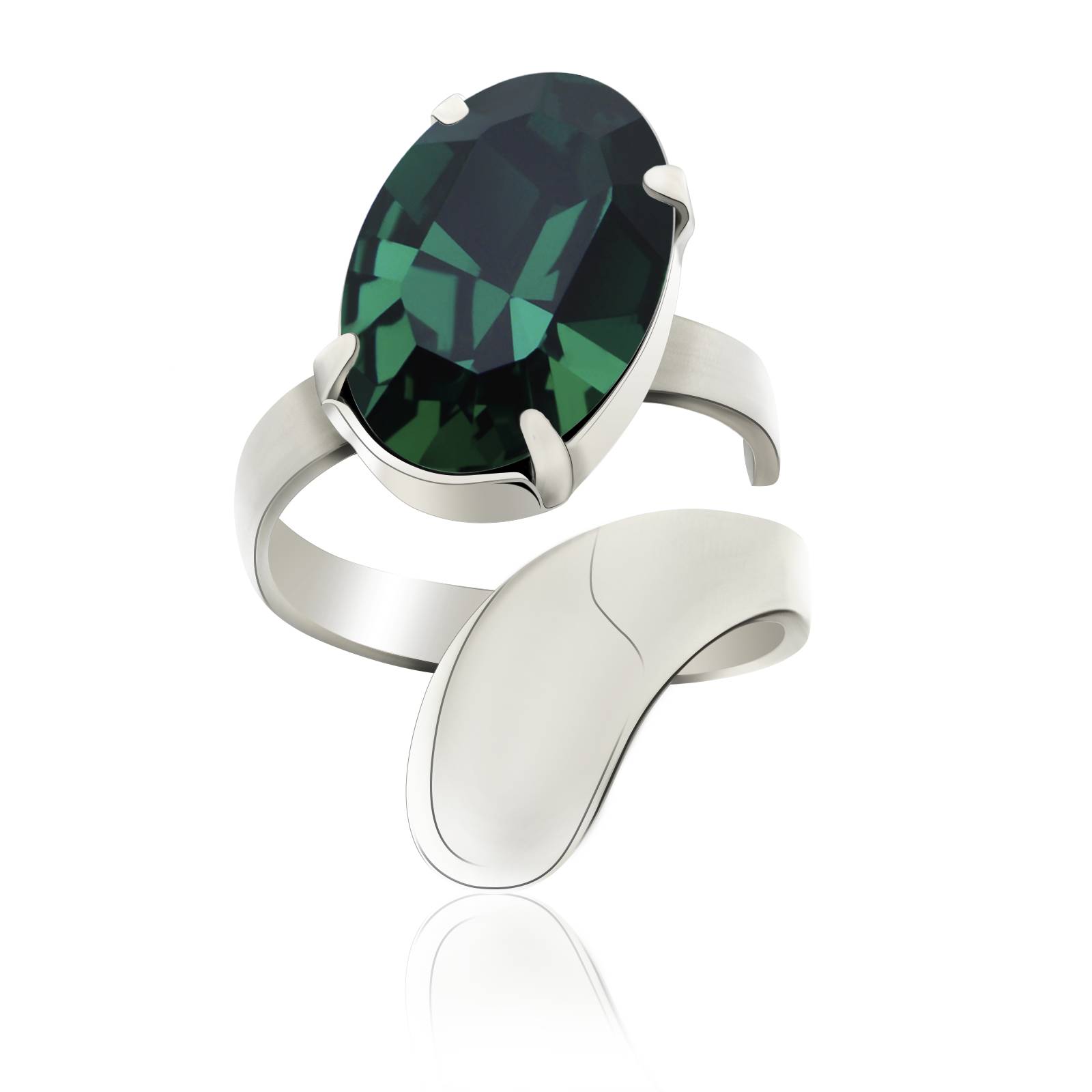 Кільце KOBI Mira зі Swarovski Регульований/Безрозмірне (7770-1027-116)