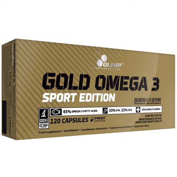 Омега для спорта Olimp Nutrition Gold Omega 3 Sport Edition 120 Caps