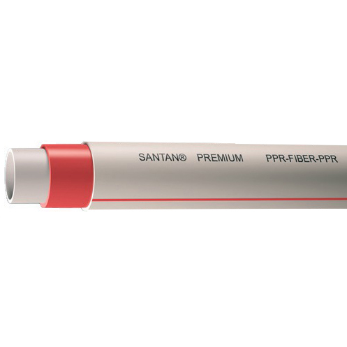 Труба PPR Santan Fiber 63x8,6 мм PPR-Fiber-PPR