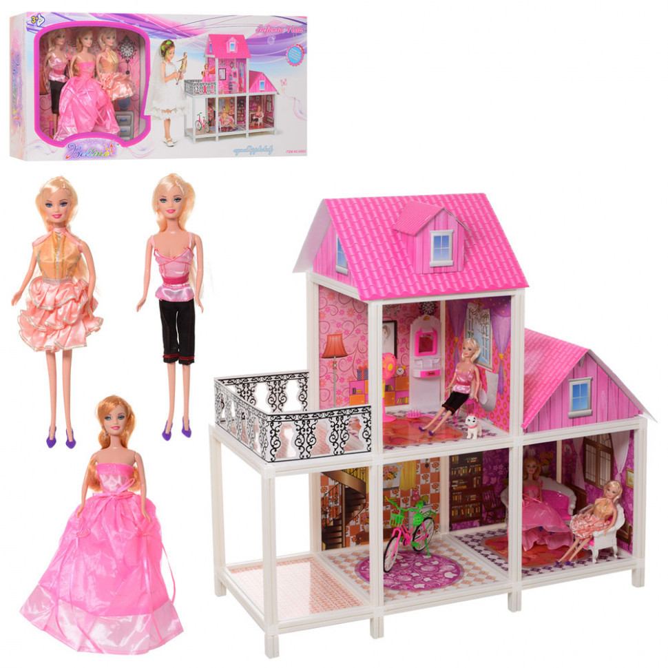 Кукольный домик Вилла с куклами