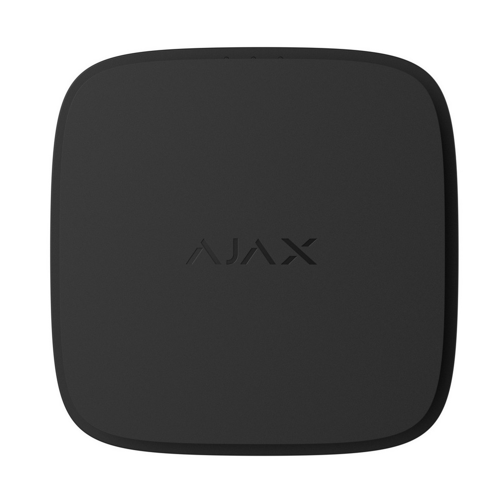 Беспроводной пожарный датчик Ajax FireProtect 2 RB black с сенсорами дыма и температуры со сменными батареями