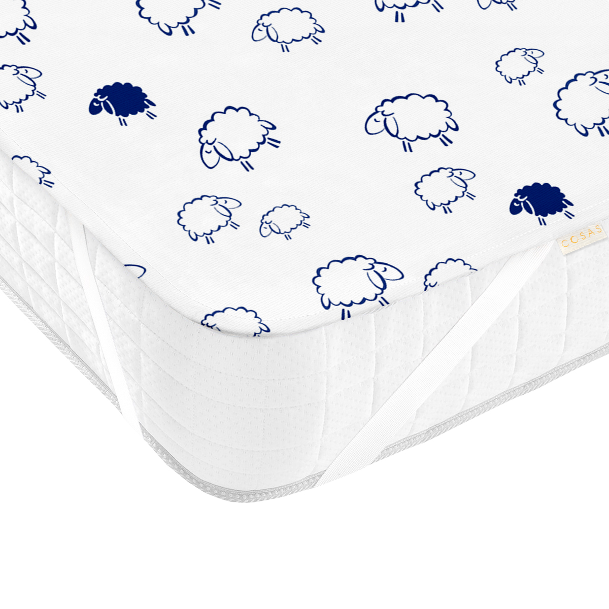 Непромокаючий наматрацник 70х120 см SHEEP COSAS Білий