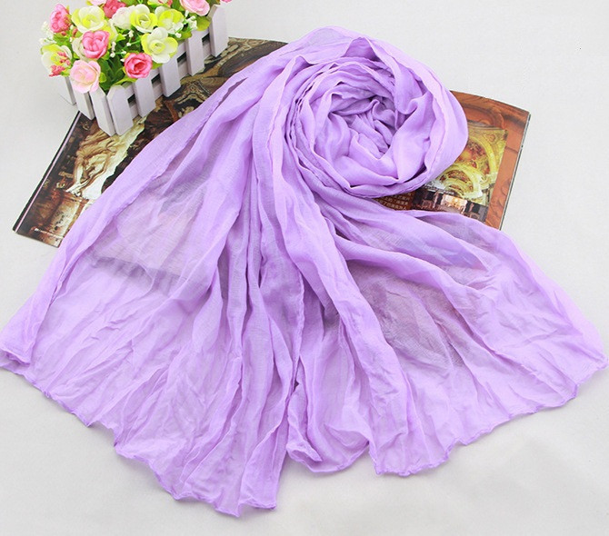 Жіночий шарф 138х72 см Фіолетовий (АL703090)