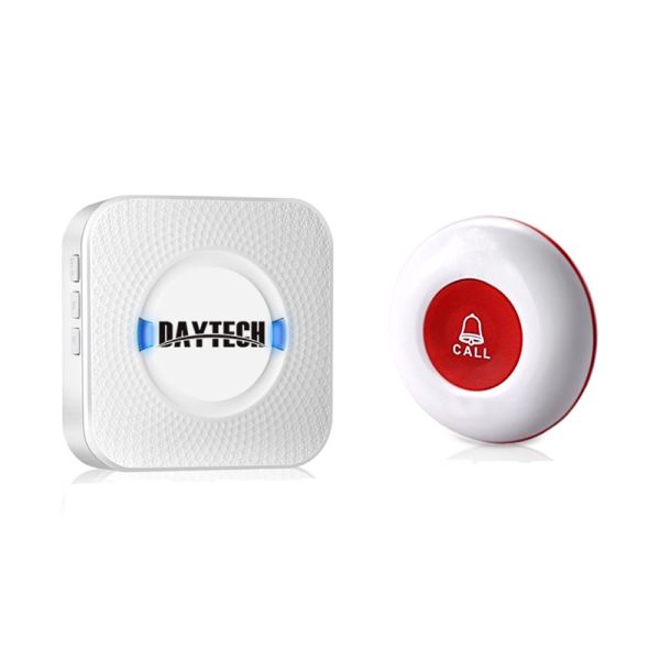 Кнопка вызова медсестры беспроводная Daytech CC01- 150M Белая (100070)