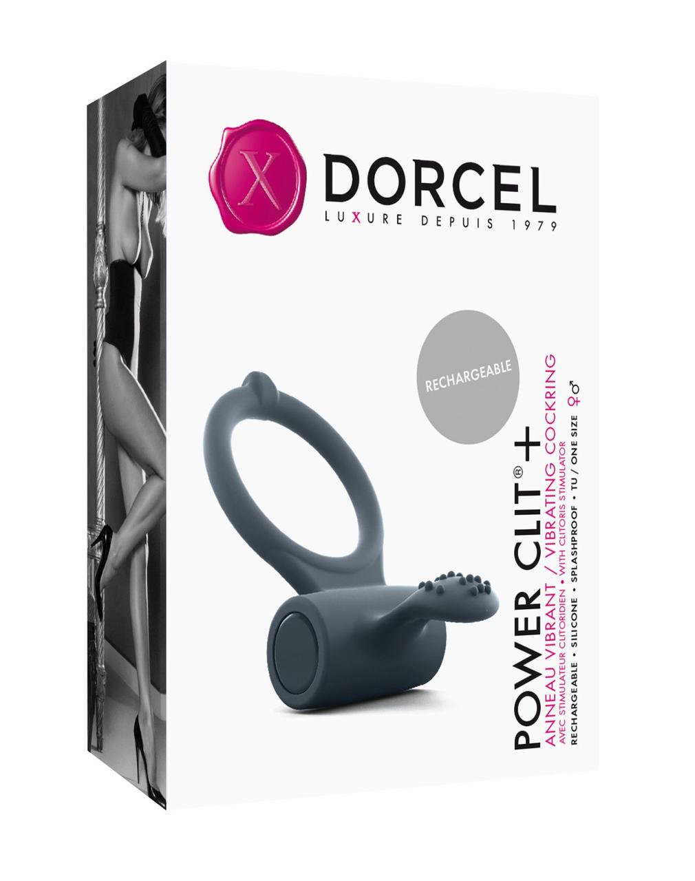 Эрекционное кольцо с вибрацией Dorcel Power Clit Plus (SO1417)