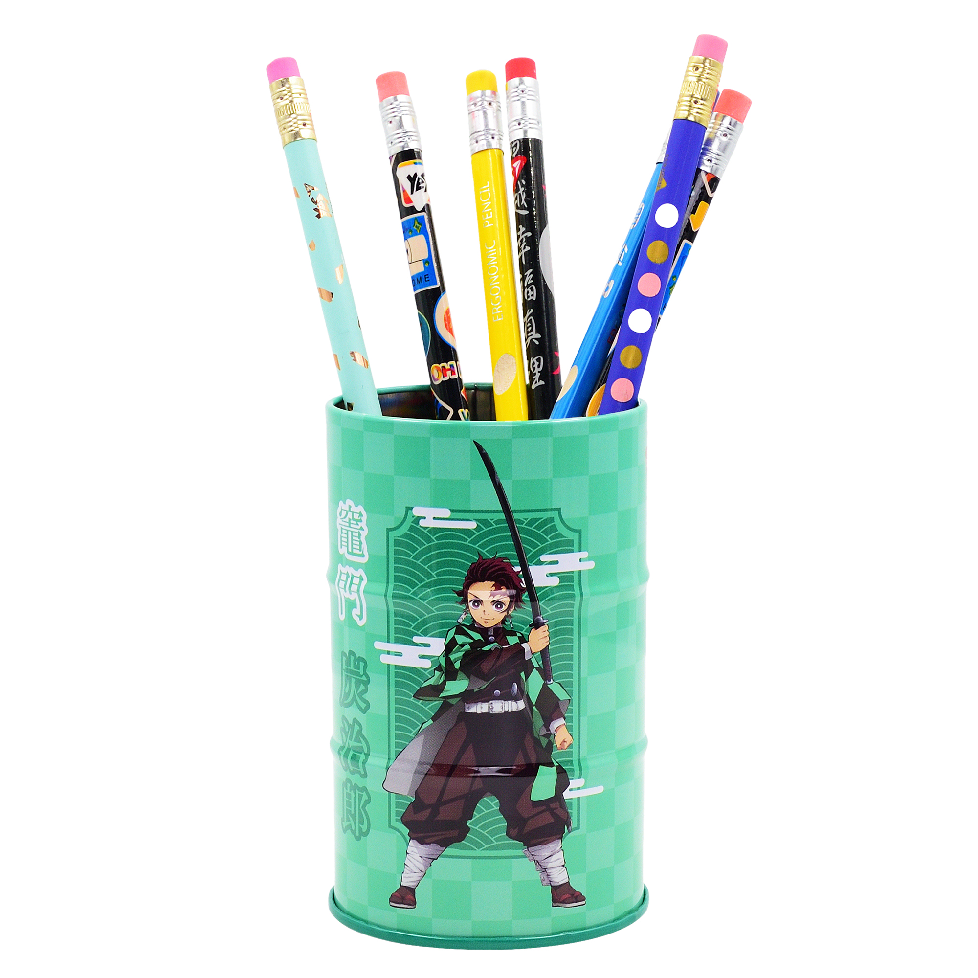 Стакан-подставка бочка YES Demon Slayer 10,8х6,5 см Разноцветный (708278)