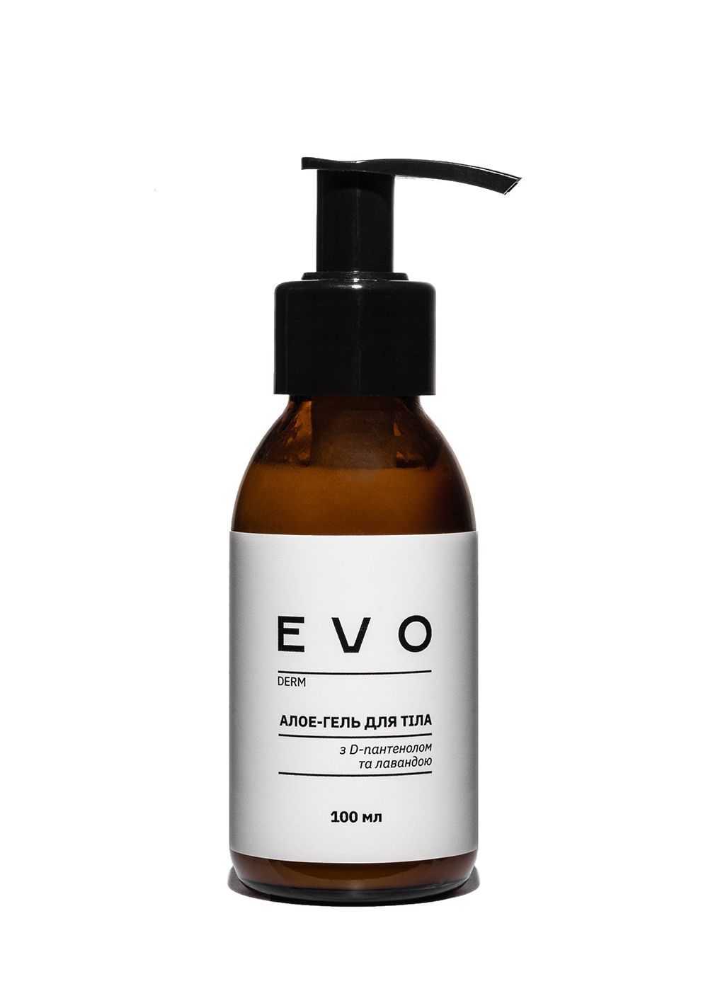 Алоэ-гель для тела з D-пантенолом и лавандой EVO derm 100 мл