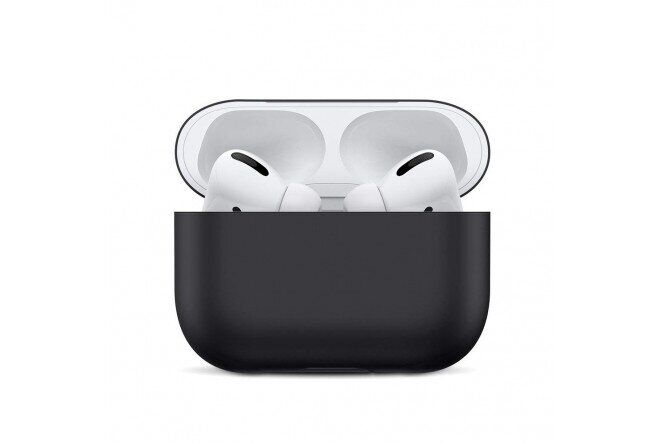 Силіконовий чохол для Airpods Pro ARM із карабіном захисний Black (4555black)