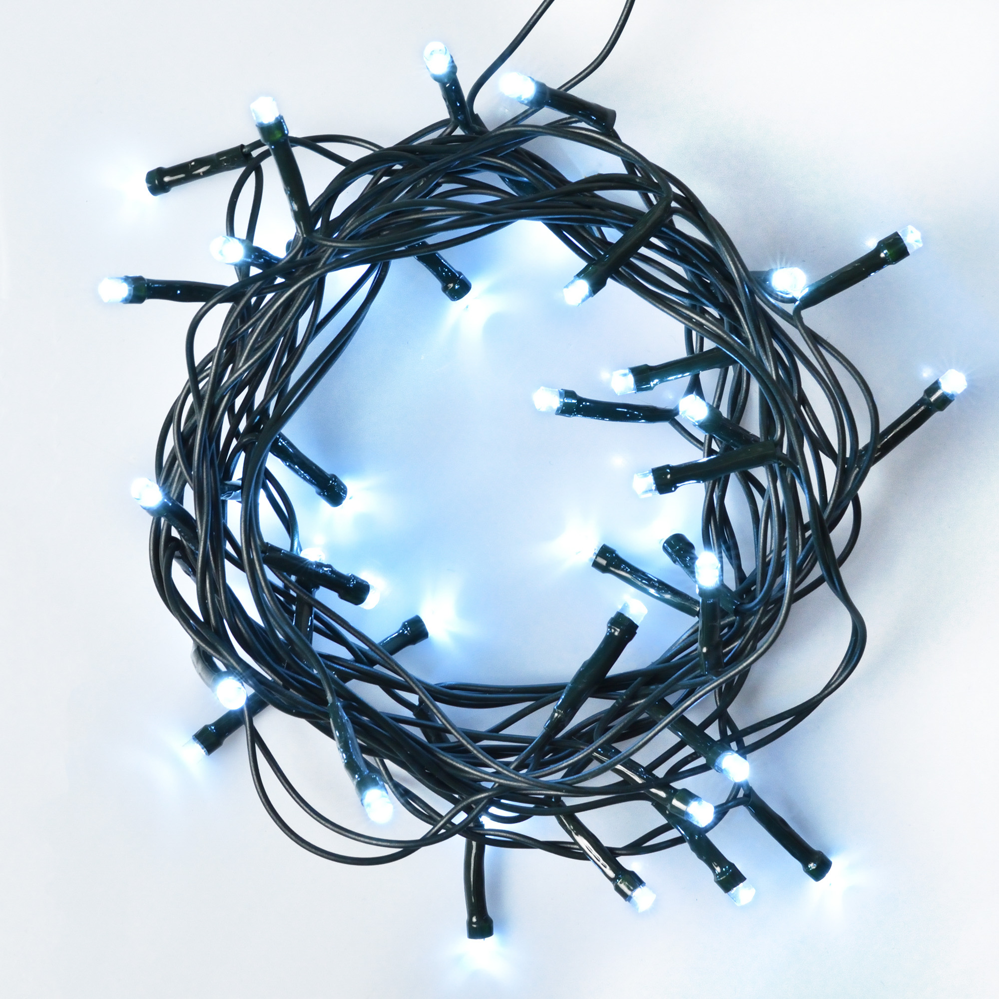 Світлодіодна гірлянда-нитка YES! Fun Нить 70 LED 4.9 м холодно-біла, контролер 8 режимів