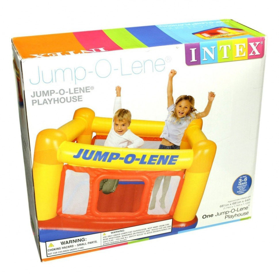 Надувной батут Intex 48260 «Jump-O-Lene» 174x174x112 см