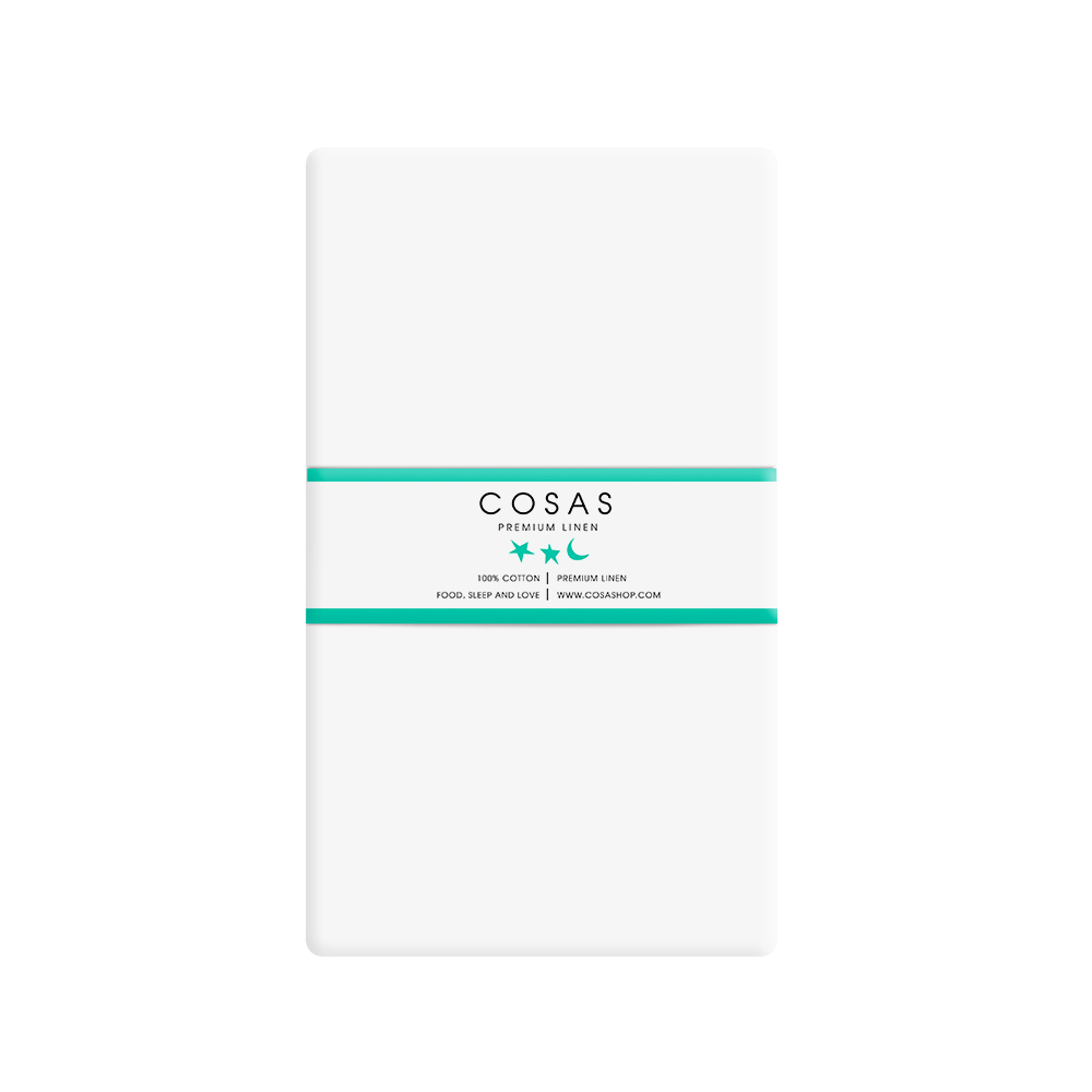 Набір наволочки і простирадло 3 шт CROWN GREY WHITE COSAS Білий сірий