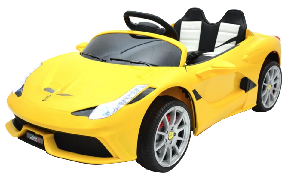 Дитячий електромобіль 8858 Ferrari Жовтий (OL00219)