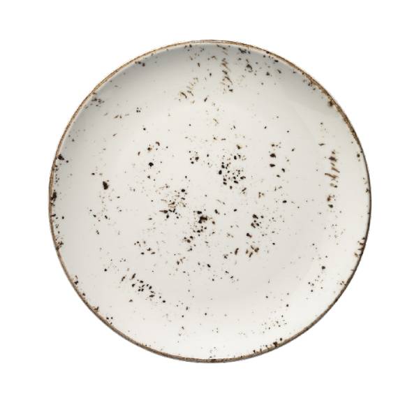Тарілка Bonna Grain 25 см Білий із ретро-декором GRAGRM25DZ