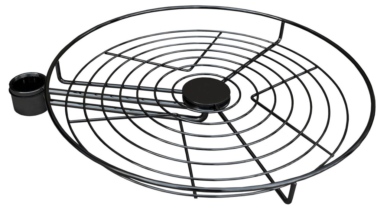 Полка боковая Lemax 460х460х80 мм Черный (STB450 NF)
