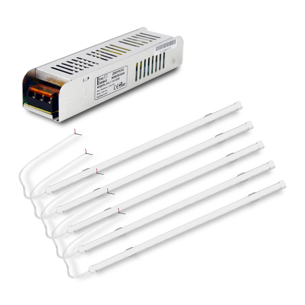 Комплект светильников LED FARADAY Electronics 5 шт и Блок питания Full Energy BGL1-12V120W