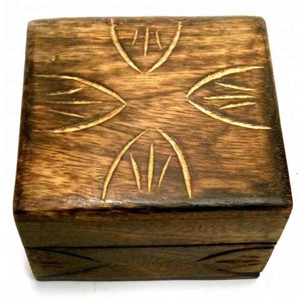 Скринька з мангового дерева Антик 10,5х10х6 см (46927)