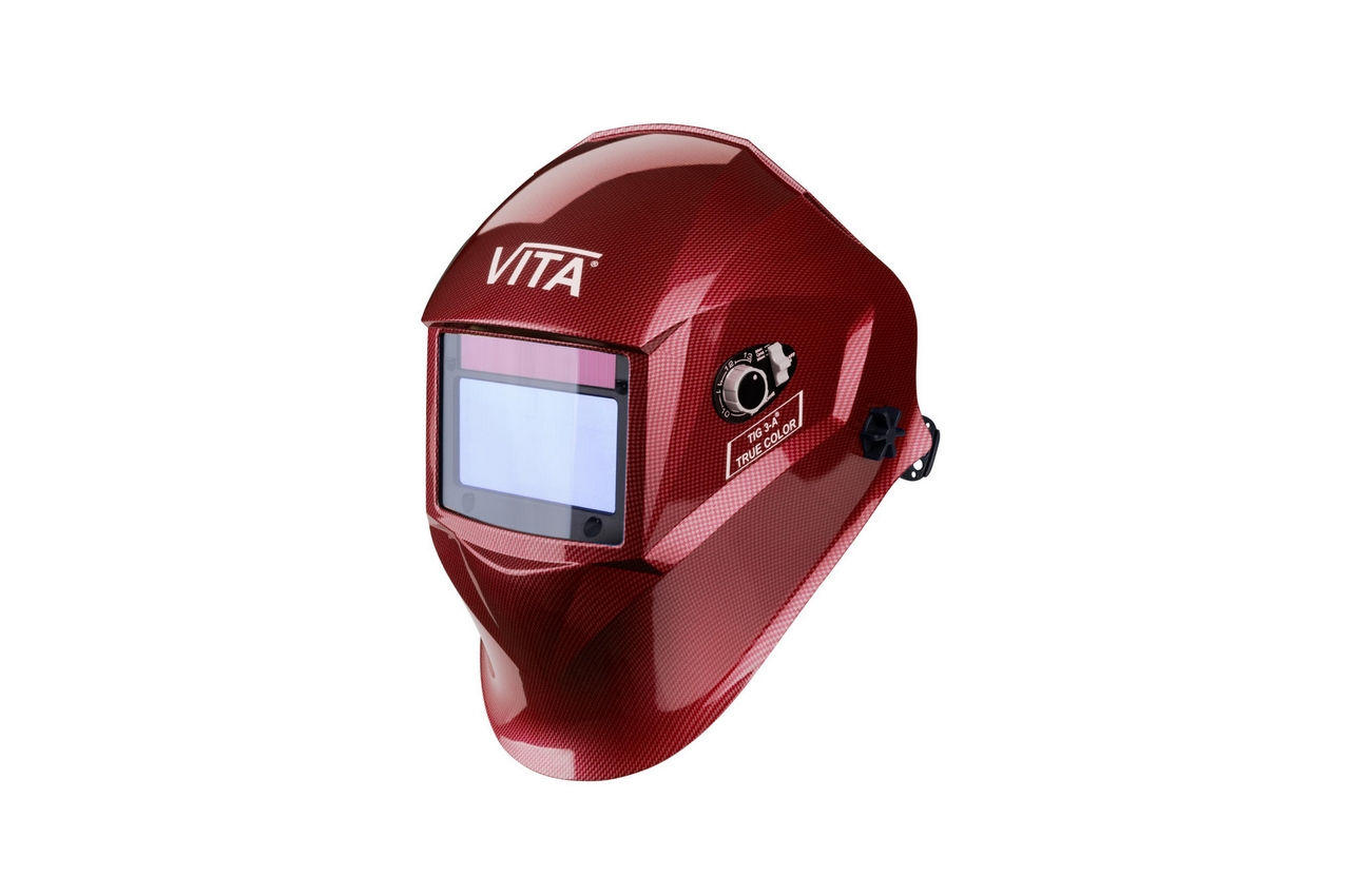 Маска зварювальна Vita - TIG 3-A TrueColor Червона (WH-0017)