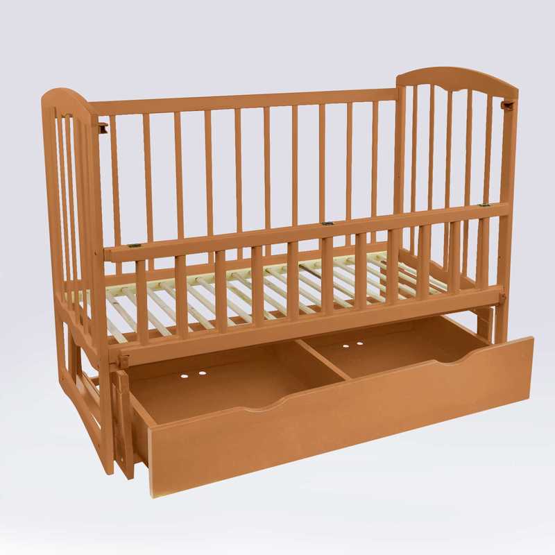 Кроватка детская деревянная Спим Светло-коричневый