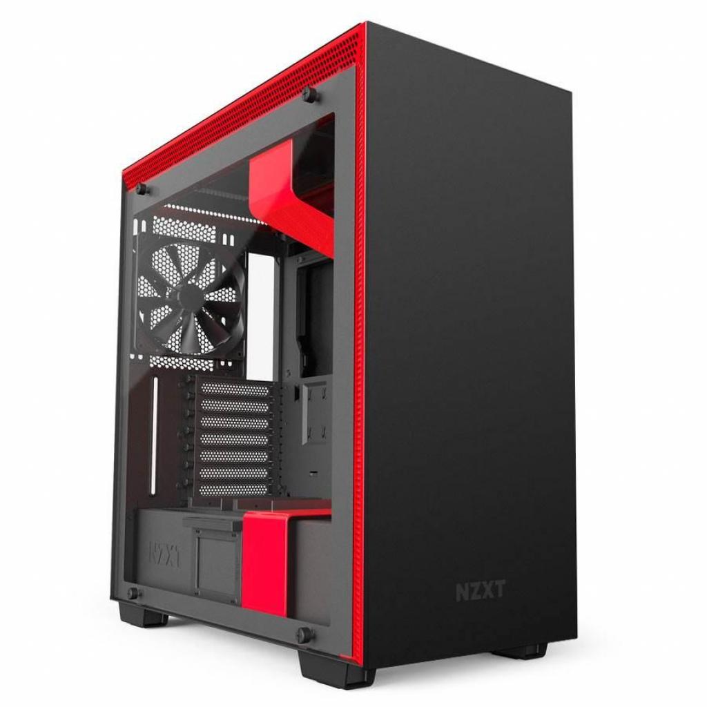 Корпус NZXT H700i Matte Black/Red CA-H700W-BR (F00159375)