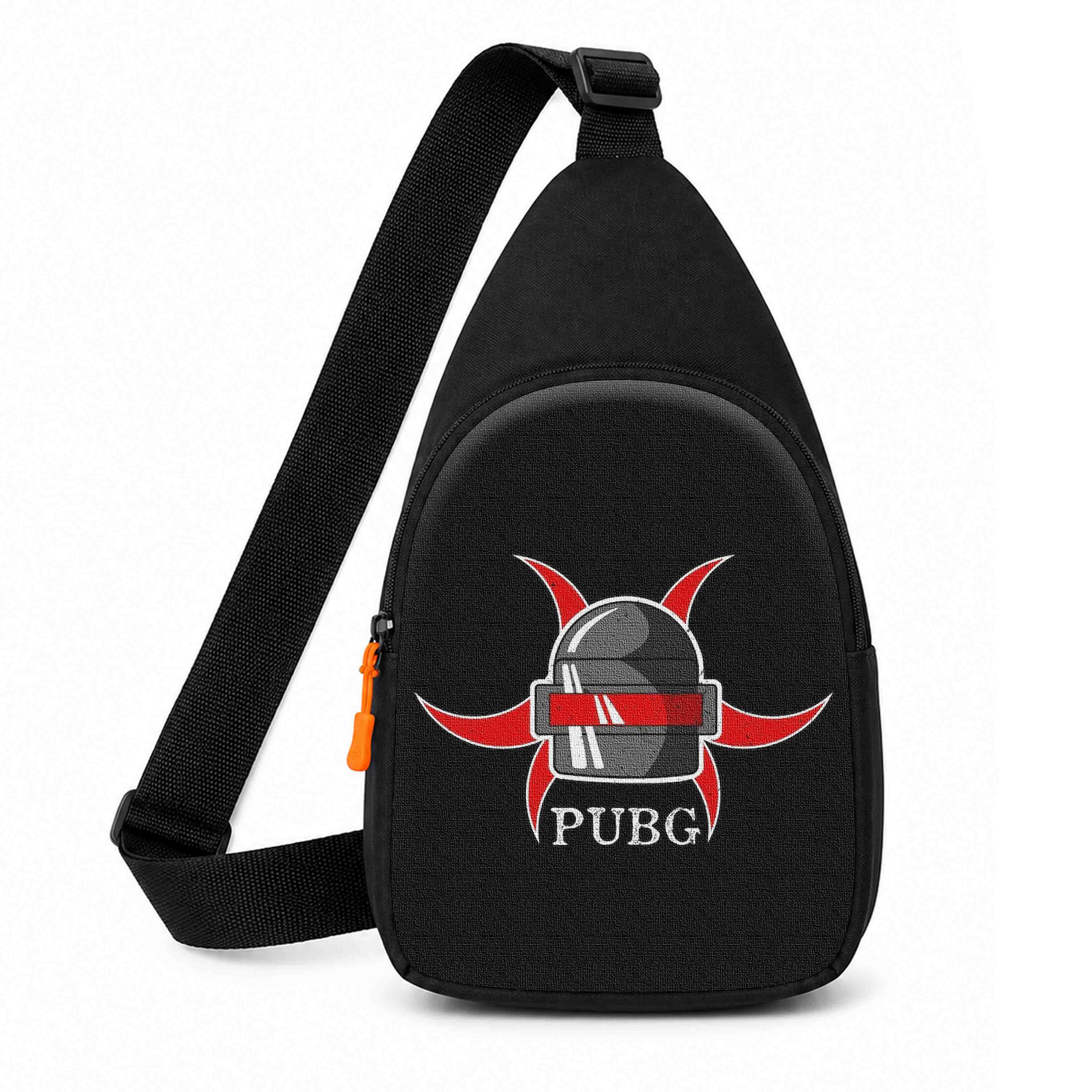 Дитяча сумка-слінг через плече PUBG, чорна, 29x17x5 см