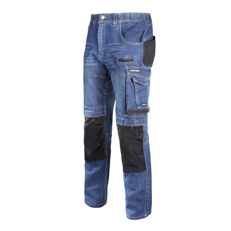 Штаны джинсовые рабочие Lahti Pro 40510 L Синие
