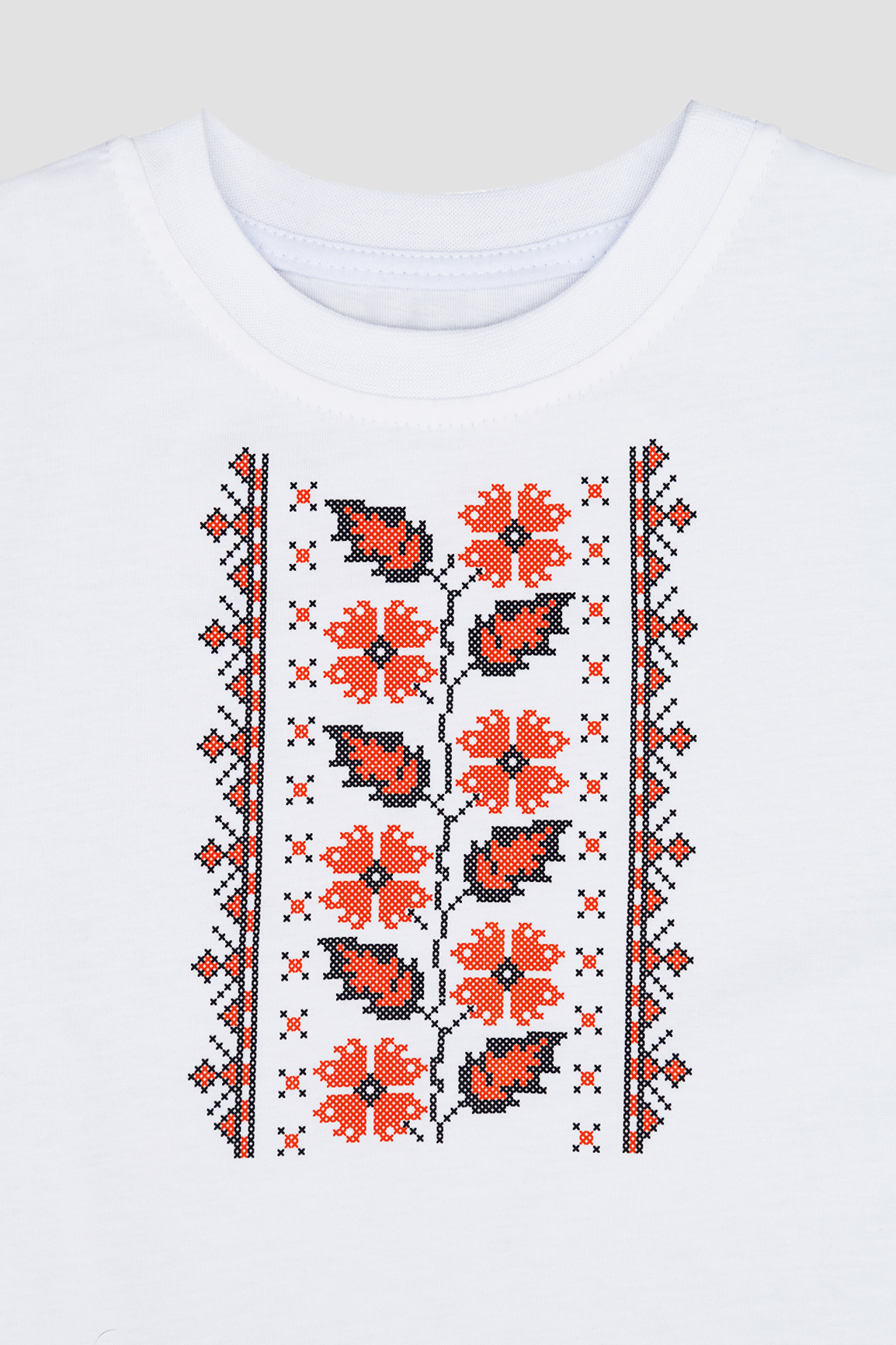 Вышиванка с коротким рукавом для девочки Brands 122 Белый ЦБ-00251116 (SKT000995629)