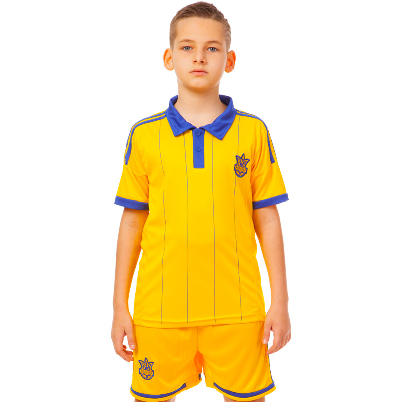 Форма футбольна дитяча SP-Sport УКРАЇНА Sport CO-3900-UKR-14 М зріст 135-145 Жовтий