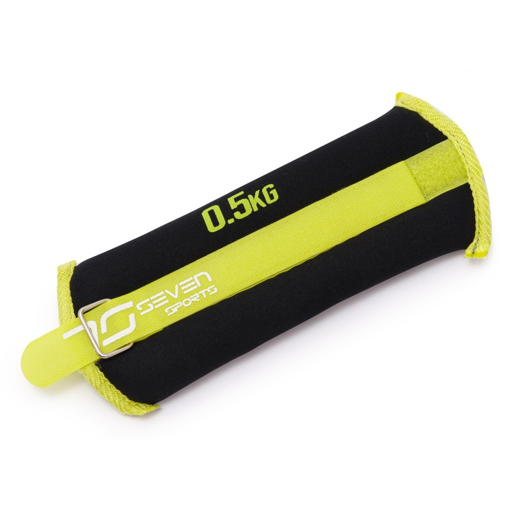 Обтяжувачі-манжети для ніг і рук 7SPORTS Wrist/Ankle Weights 2х0,5кг ON-1 Black/Green (пара)
